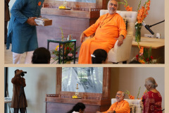 Pujya Swamiji Satsang with CMSD Sevak-s and Sevika-s